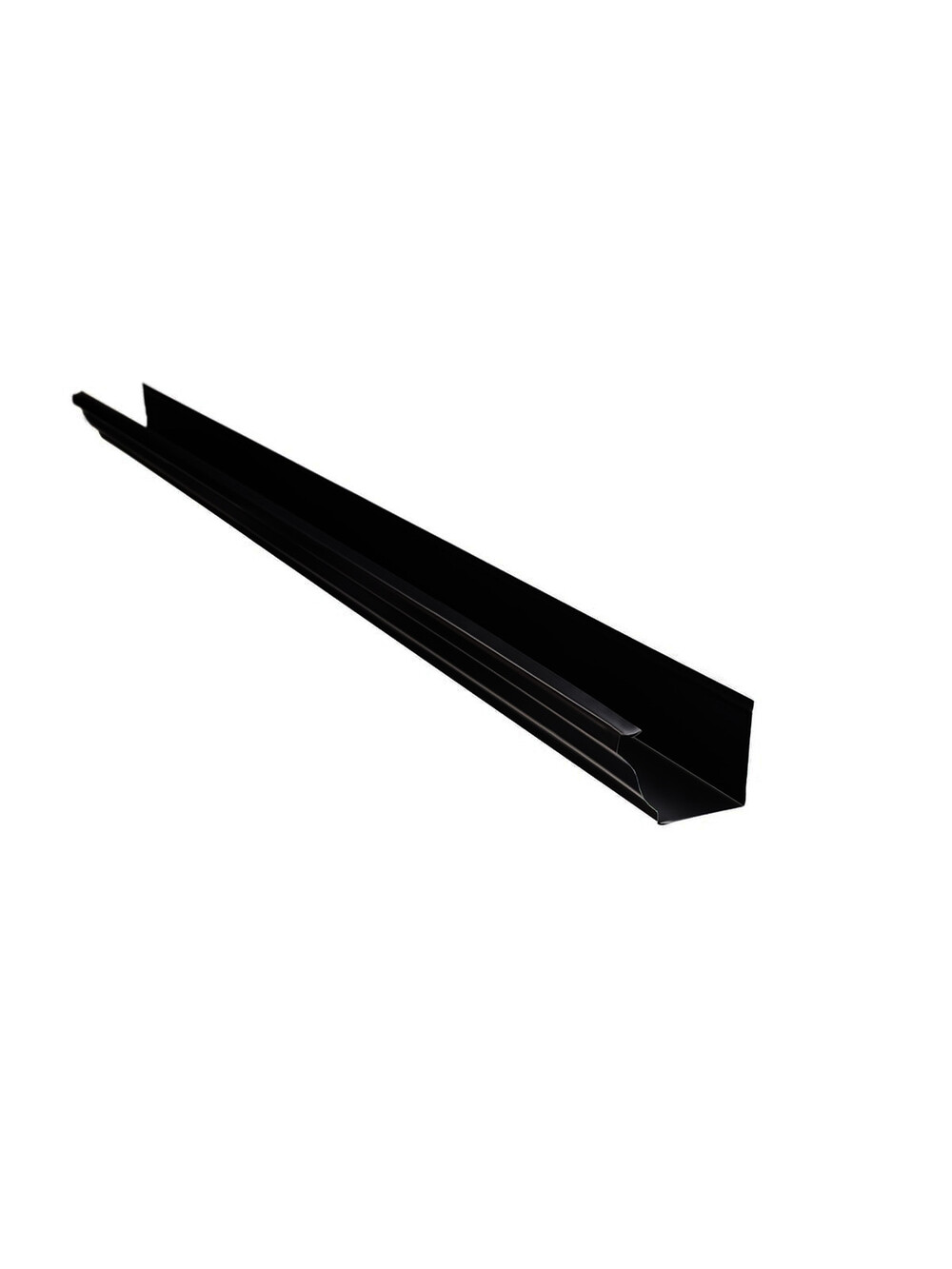 Gouttière d'aluminium - Noire - 4 pouces - x 10 pieds